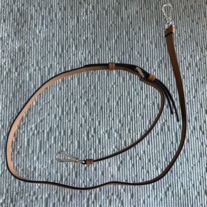 PRADA tan brown leather shoulder strap